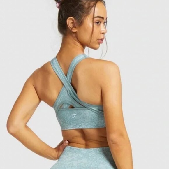 Gymshark Adapt Pattern Cross Over Sports Bra | Like New - Picture 4 of 4
